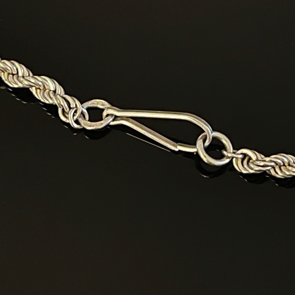 ✨Unisex Sterling Silver Twisted Rope Necklace - Picture 2 of 3